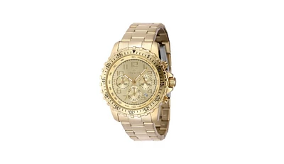 Invicta Men's 48379 Specialty Quartz Chronograph Gold Dial Watch