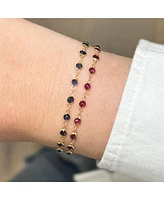 The Lovery Ruby Bezel Bracelet 14K Gold