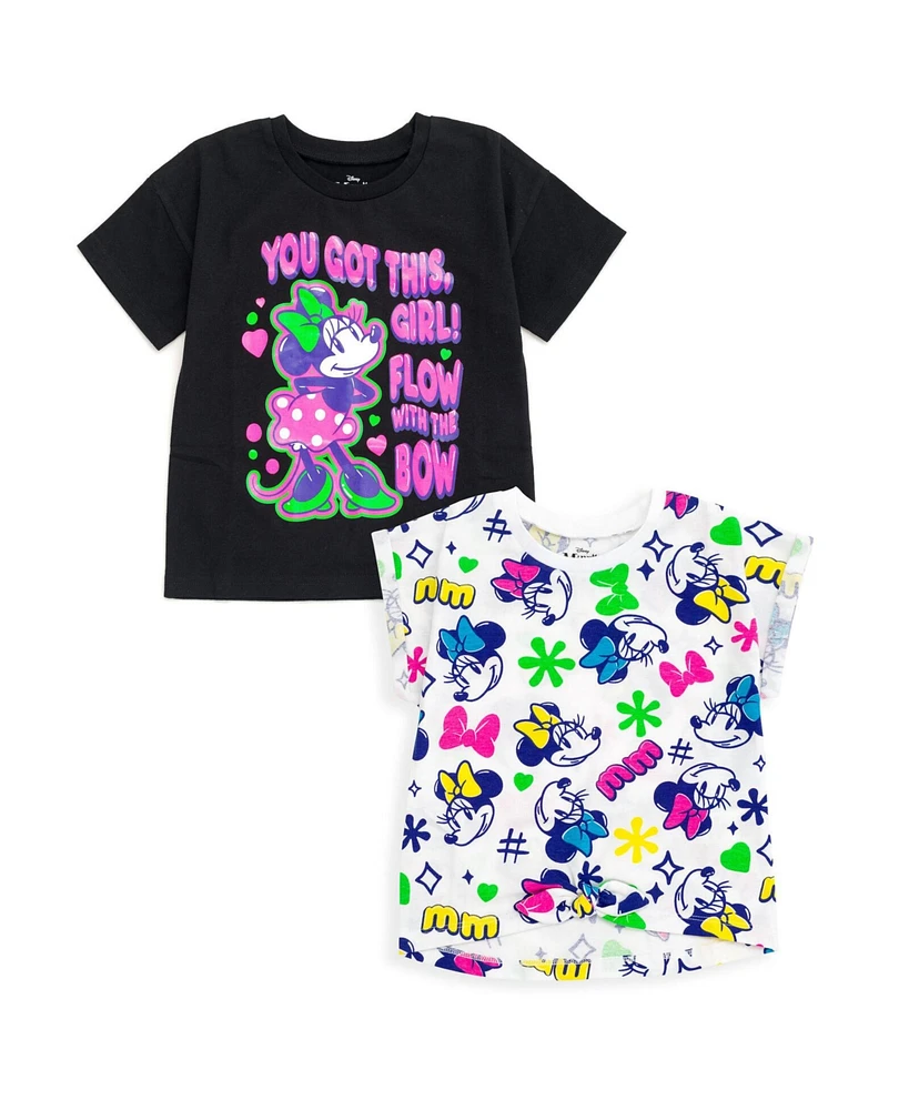 Minnie Mouse Toddler Girls Disney Cars Lion King Super Kitties Winnie the Pooh 2 Pack T-Shirts