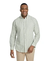 Johnny Bigg Big & Tall Holiday Stripe Linen Shirt