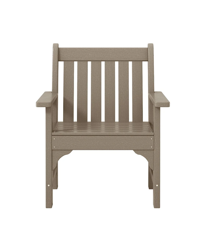 WestinTrends Outdoor Patio Hdpe Adirondack Dining Arm Chair