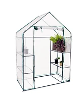 Deluxe Portable Walk-In Greenhouse with 4 Shelves