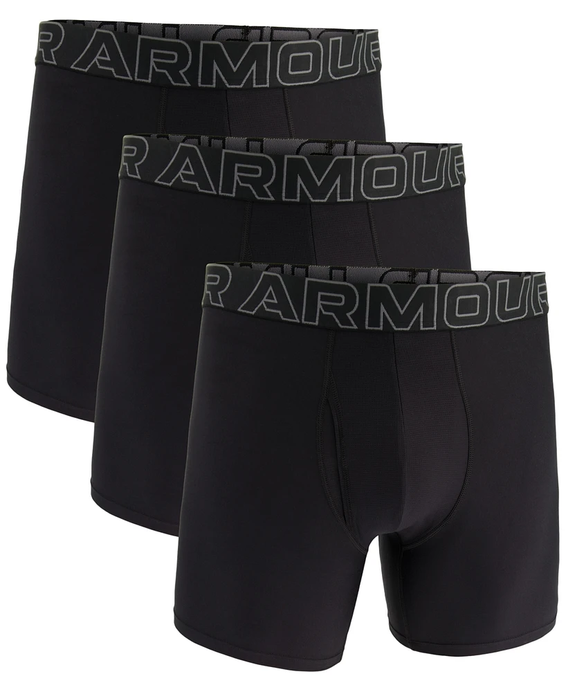 Under Armour Men's Performance Tech Solid 6" Boxer Briefs