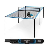 SereneLife Portable Slam Pong Set, Adjustable Table Feet, Includes Accessories