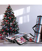 Hearth & Harbor Christmas Wrapping Paper Storage Containers - Gift Organizer Fits Up to 22 Rolls of 40"