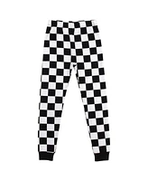 The Fast and the Furious Little Boys The Fast & the Furious Black-and-White Checkers Youth Snug-Fit 2-Piece Pajama Set-4