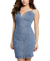 Guess Women's Raye Zippered Denim Mini Dress