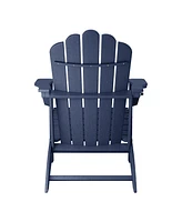 WestinTrends Outdoor Patio Hdpe Adirondack Chair With Cup Holder