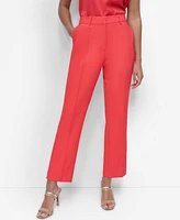 Dkny Women's Piped Straight-Leg Mid-Rise Pants