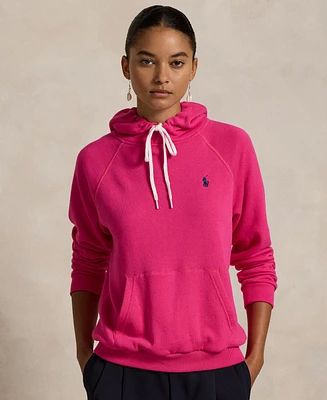 Polo Ralph Lauren Women's Shrunken Fit Fleece Hoodie Sweatshirt