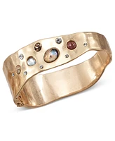 Style & Co Stone Studded Gold-Tone Bangle, Exclusively at Macy's