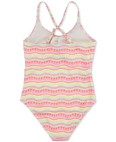 Hurley Big Girls Cutout One-Piece Swimsuit