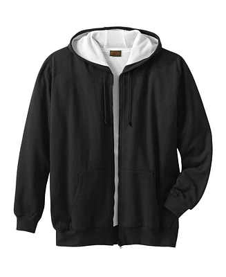 Boulder Creek by KingSize Men's Big & Tall Full-Zip Thermal Hoodie