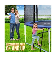 SereneLife Outdoor Trampoline Safety Ladder, Galvanized Steel