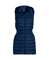 Lands' End Women's Wanderweight Belted Packable Down Vest