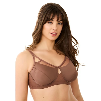 Comfort Choice Plus Full Coverage Mesh Side Wire Bra