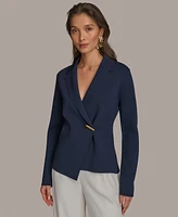 Donna Karan New York Women's Hardware Closure Sweater Blazer