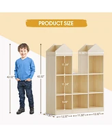 gaomon Kids Bookcase 42.32in Toy Storage Organizer Wooden Bookshelf
