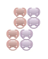 Philips Avent Ultra Soft Pacifier 0-6m, lychee elephant / lilac palms, 8 pack