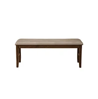 Slickblue Rubberwood Dining Bench with Padded Upholstery for Comfortable and Stylish Dining Seating