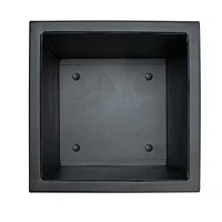 Modern Simplicity 8.25" Square Metal Raised Planter Box with Legs
