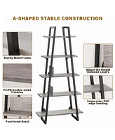 gaomon 5 Tier Ladder Bookshelf