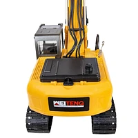 Dig and Drive Remote Control Excavator Toy - 1:20 Scale Light-Up Rc Construction Vehicle with Controller - Ages 8 and Up