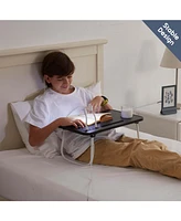 Nestl Foldable & Lightweight Lap Desk with Usb Ports - Ideal for Working, Reading, or Eating