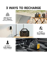 Mondawe 300W Portable Power Station 299.5Wh Solar Generator with Ac Outlet