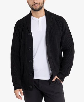 X-Ray Men's Shawl Collar Cardigan