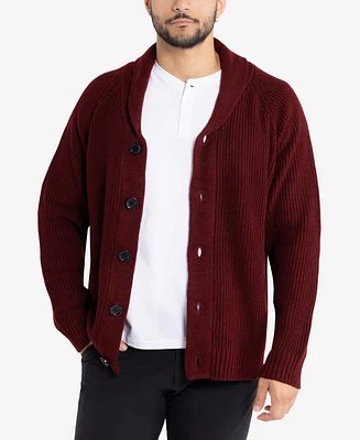 X-Ray Men's Shawl Collar Cardigan