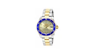 Invicta Men's ILE8928OBA Pro Diver Automatic 3 Hand Gold Dial Watch