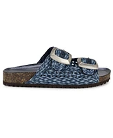 Nine West Women's Tenli Round Toe Casual Flat Sandals