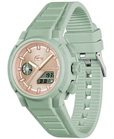 Lacoste Women's LC33 Green Silicone Strap Watch, 40mm
