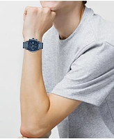 Lacoste Men's Replay Ionic Plated Blue Stainless Steel Bracelet Watch, 44mm