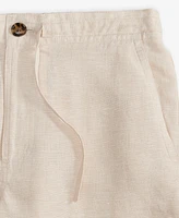 Club Room Men's Linen 9" Drawstring Shorts, Created for Macy's