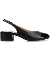 Journee Collection Women's Sammie Block Heel Slingback Pumps