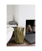 Slickblue Tree Trunk Stool for Rustic Home Decor and Unique Seating Option