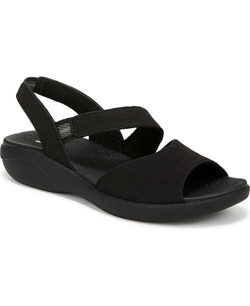 LifeStride Women's Cheerful Washable Peep Toe Slingback Sandals