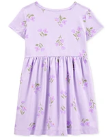 Carter's Toddler Girls Floral-Print Short-Sleeve Dress