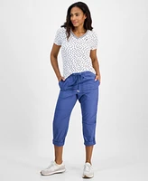 Nautica Jeans Women's Polka-Dot Rivera Top