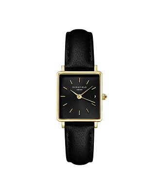 Rosefield Boxy Xs Women's Brown Leather Watch 24mm