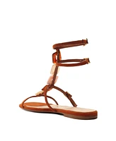 Schutz Women's Cassandra Round Toe Flat Sandals