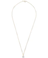 Macy's Diamond Pendant 18" Necklace (1/2 ct. t.w.) in 14k Yellow Gold