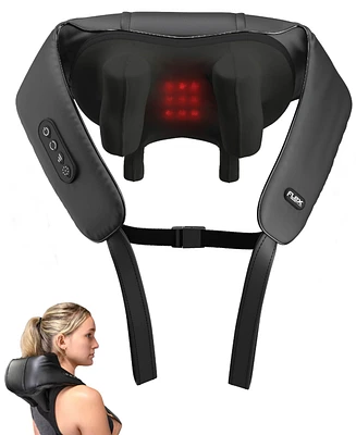 Tzumi Flex Fitness ShiatsuPro Heated Cordless Shiatsu Back and Neck Massager