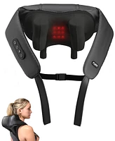 Tzumi Flex Fitness ShiatsuPro Heated Cordless Shiatsu Back and Neck Massager