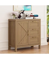 gaomon Buffet Cabinet Sideboard with Storage, 35.4" Modern Buffet Cabinet with Storage