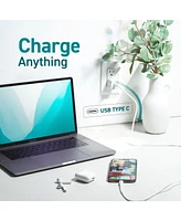 Philco Usb-c Charger Head, 20W Power Delivery 3.0 Fast Charging, Compact and Travel-Friendly, White, Us Plug