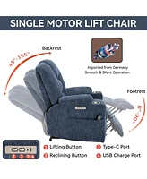Boyel Living Large Power Lift Recliner Chair with Massage and Heat for Elderly Overstuffed Wide Recliners Heavy Duty Motion Mechanism Usb Typ