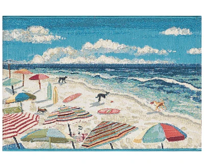 Liora Manne' Esencia Dog Beach 2'x2'10" Area Rug